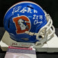 MVP Authentics Denver Broncos Rod Smith Autographed Inscribed Throwback Mini Helmet Jsa Coa 135 sports jersey framing , jersey framing