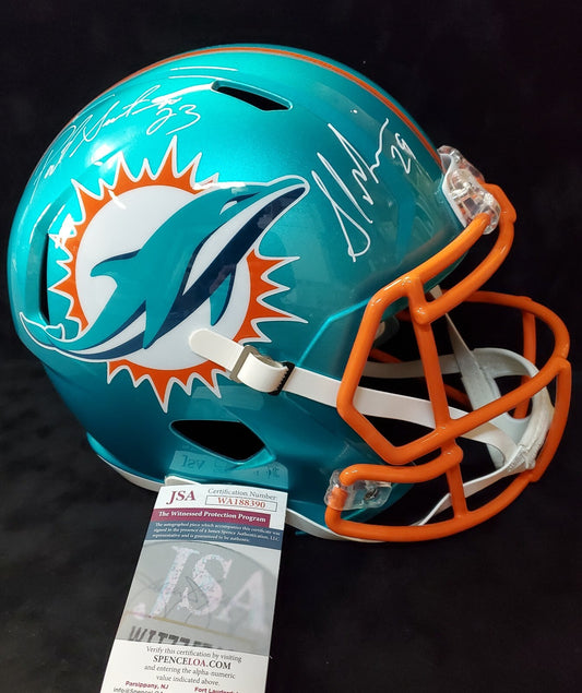 Miami Dolphins Pat Surtain Sam Madison Signed F/S Flash Replica Helmet Jsa Coa