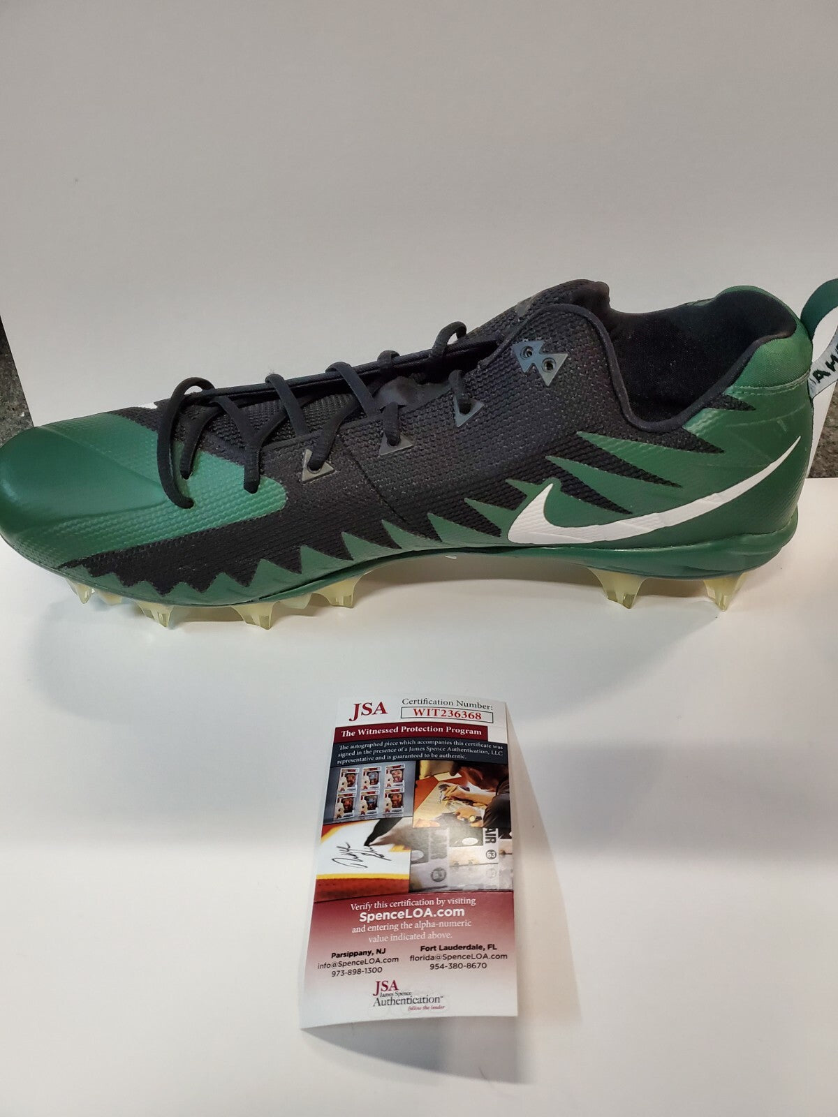 Philadelphia Eagles Travis Fulgham Autographed Signed Nike Cleat Jsa Coa
