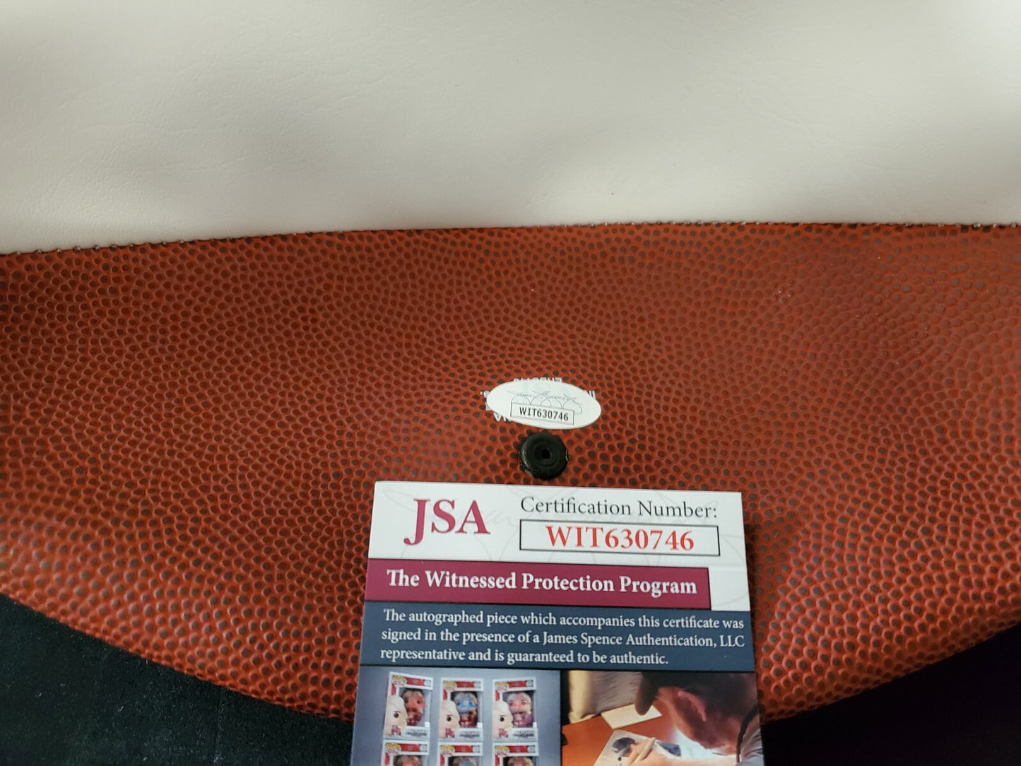 Denver Broncos Kj Hamler Autographed Logo Football Jsa Coa