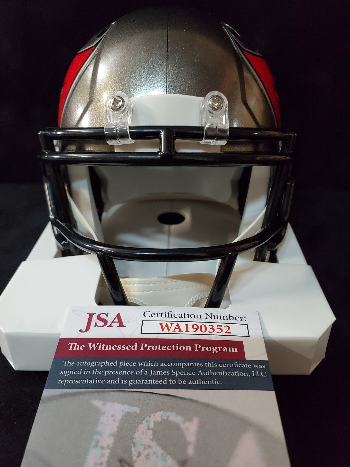 Tampa Bay Buccaneers Jamel Dean Autographed Speed Mini Helmet Jsa Coa