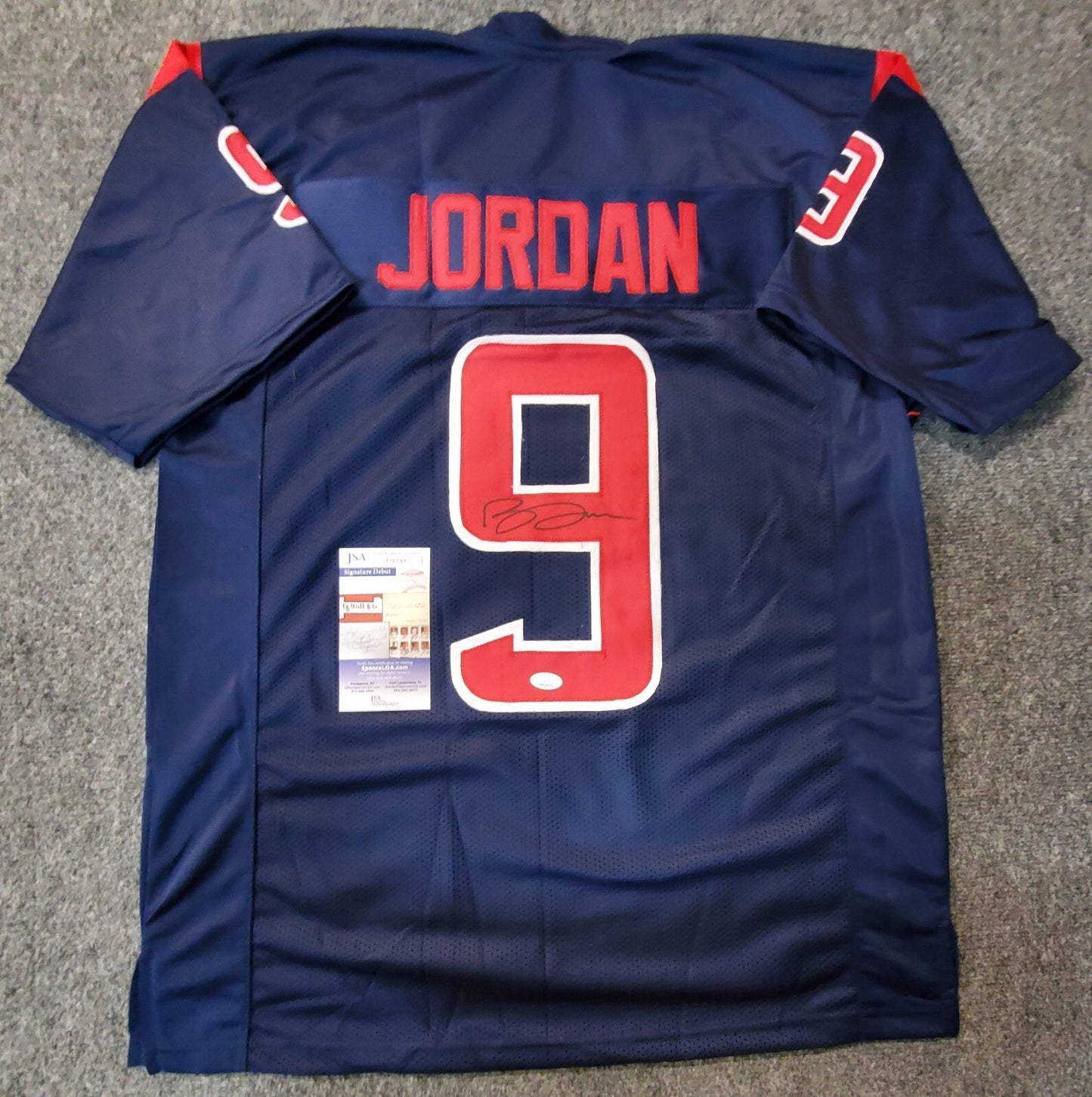Houston Texans Brevin Jordan Autographed Signed Jersey Jsa  Coa