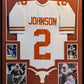 Framed Texas Longhorns Roschon Johnson Autograph Signed Jersey Beckett Holo