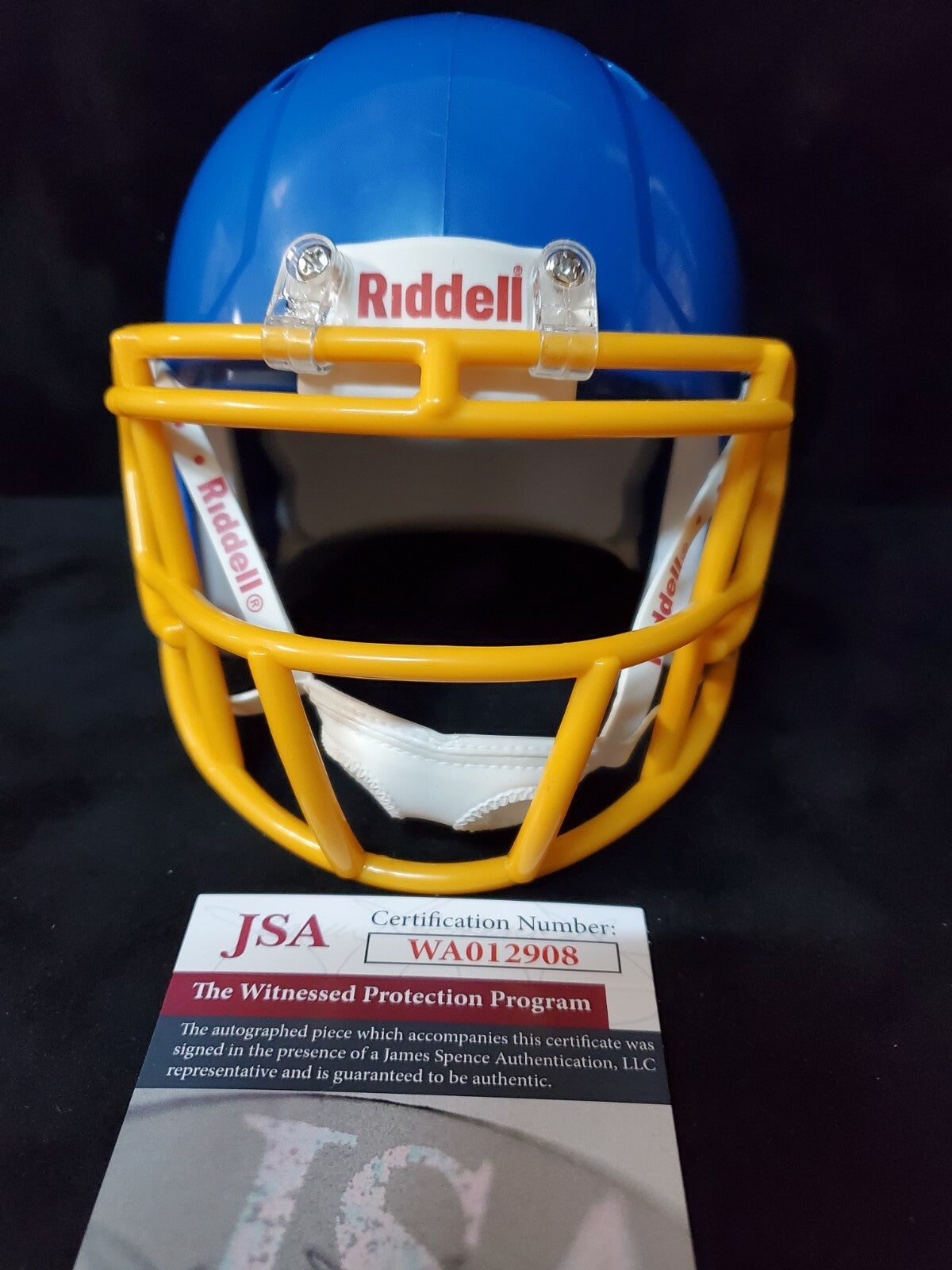 Garner Magnet Trojans Nyheim Hines Signed Inscribed Mini Helmet Jsa Coa