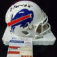 Buffalo Bills Gregory Rousseau Signed In Black Speed Mini Helmet Jsa Coa