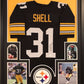 MVP Authentics Framed Donnie Shell Autographed Signed Pittsburgh Steelers Jersey Jsa Coa 405 sports jersey framing , jersey framing