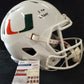 Greg Rousseau Signed Inscribed Miami Hurricanes Full Size Replica Helmet Jsa Coa