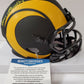 Los Angeles Rams Cam Akers Autographed Eclipse Mini Helmet Beckett Coa