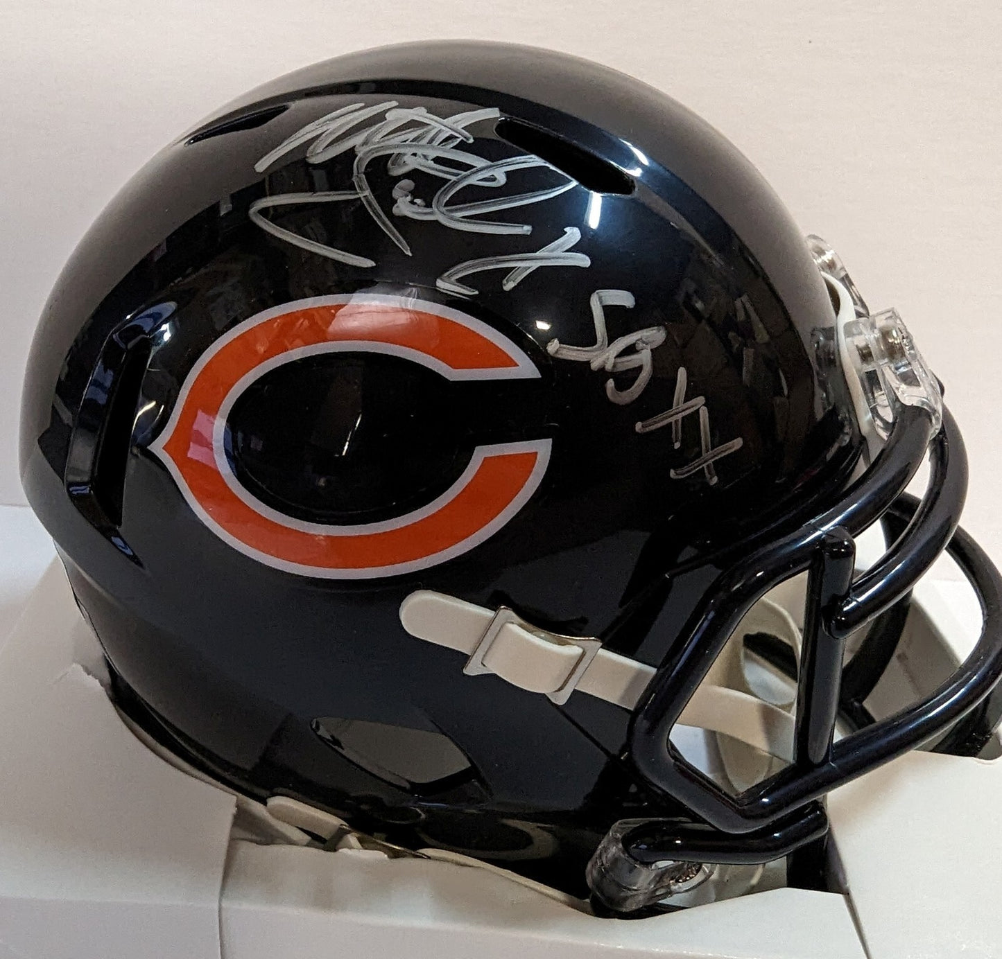 Chicago Bears Matt Suhey Autographed Inscribed Speed Mini Helmet Beckett Holo