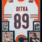 Suede Framed Chicago Bears Mike Ditka Autographed Signed Jersey Jsa Coa
