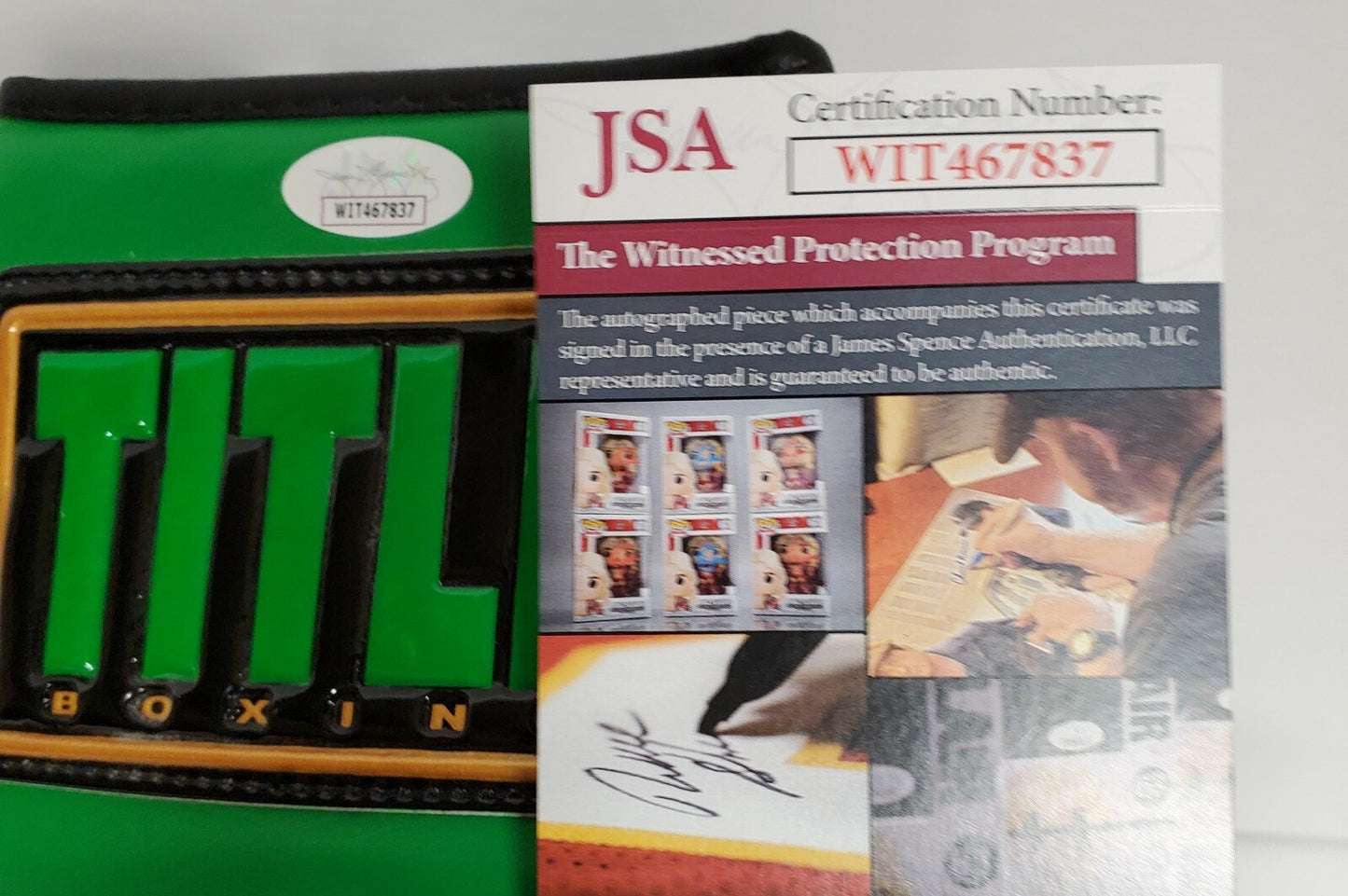 Tim Witherspoon Autographed Signed Boxing Glove Jsa Coa