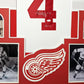 Framed Detroit Red Wings Red Kelly Autographed Signed Jersey Jsa Coa