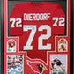 Framed St Louis Cardinals Dan Dierdorf Signed Inscribed Jersey Jsa Coa
