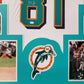 Framed Miami Dolphins Oj Mcduffie Autographed Signed Jersey Jsa Coa