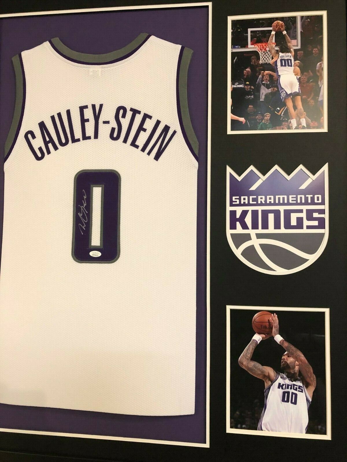 MVP Authentics Framed Sacramento Kings Willie Cauley-Stein Autographed Signed Jersey Jsa Coa 359.10 sports jersey framing , jersey framing
