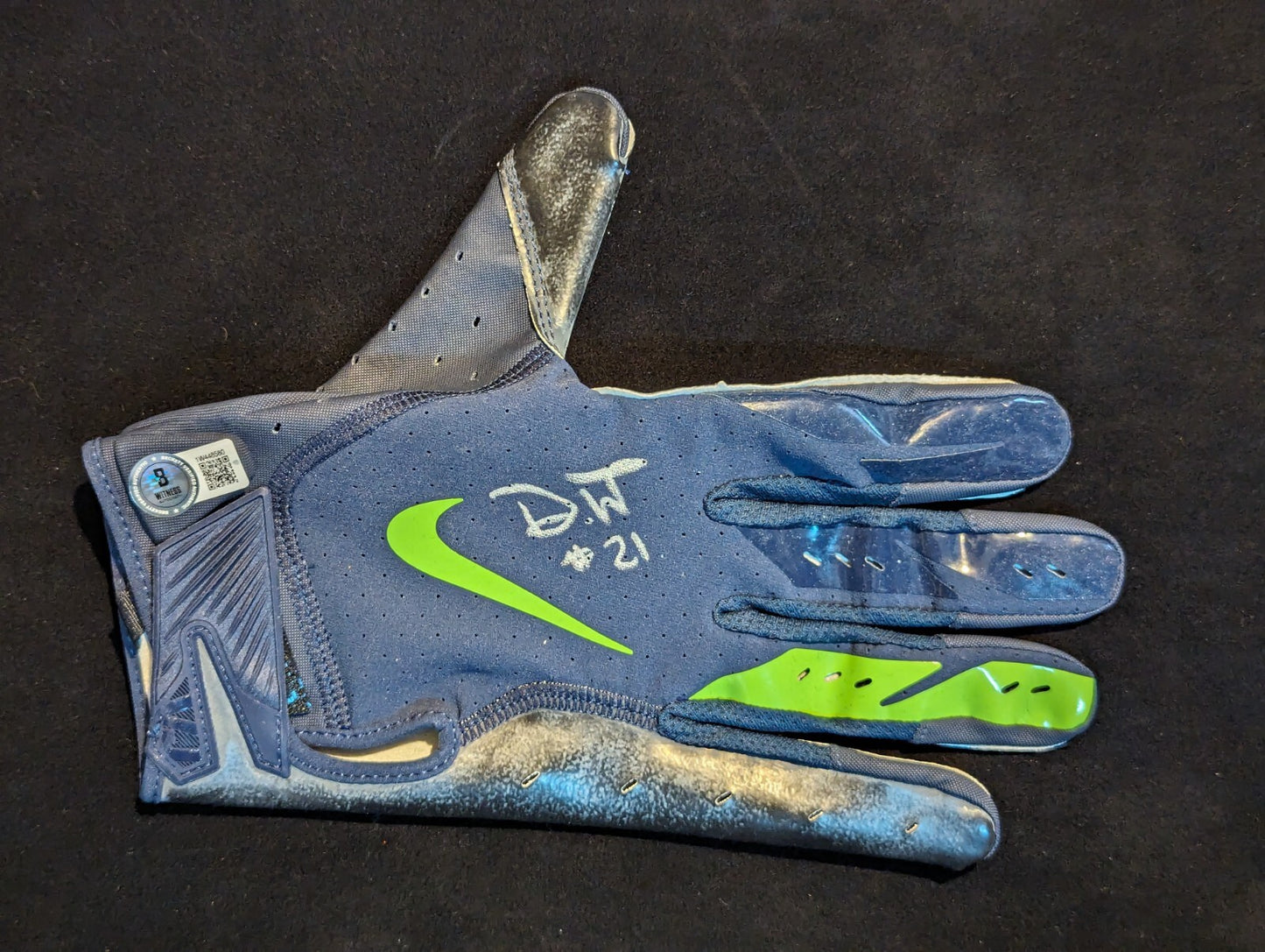 Seattle Seahawks Devon Witherspoon Signed Football Glove Beckett Hologram