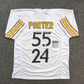 Pittsburgh Steelers Joey Porter Jr & Sr Dual Autographed Signed Jersey Jsa Coa