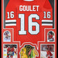 Framed Chicago Blackhawks Michel Goulet Autographed Signed Jersey Beckett Coa