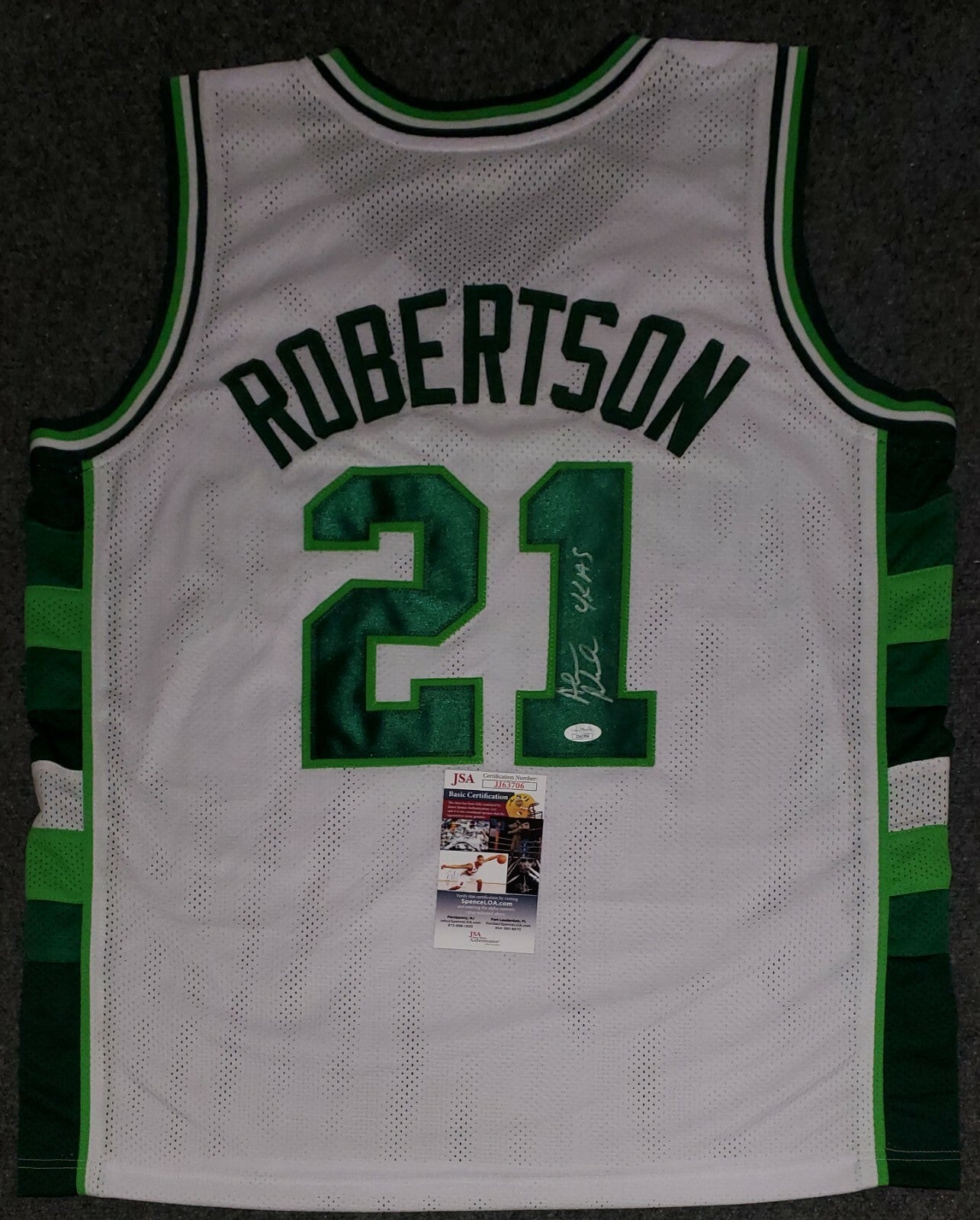Milwaukee Bucks Alvin Robertson Autographed Signed Jersey Jsa Coa