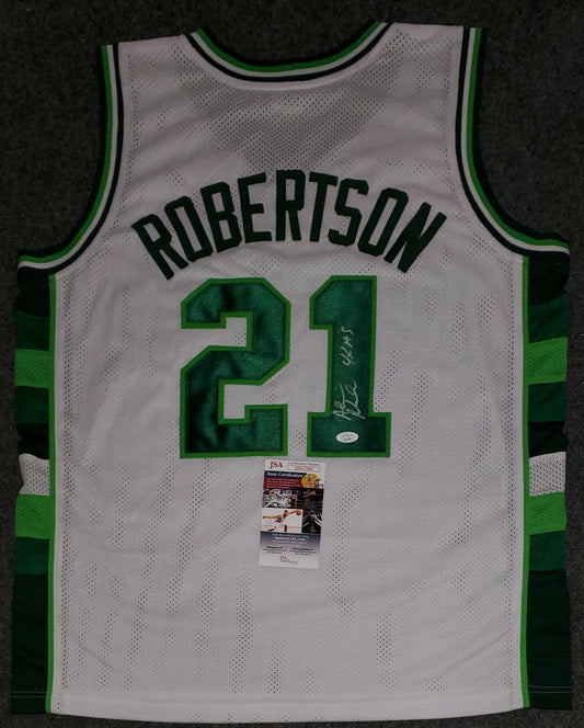 Milwaukee Bucks Alvin Robertson Autographed Signed Jersey Jsa Coa