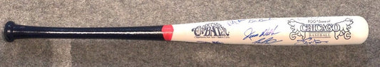 Chicago Cubs Ernie Banks Multi Signed Commemorative Bat Mab/Gtsm Holo