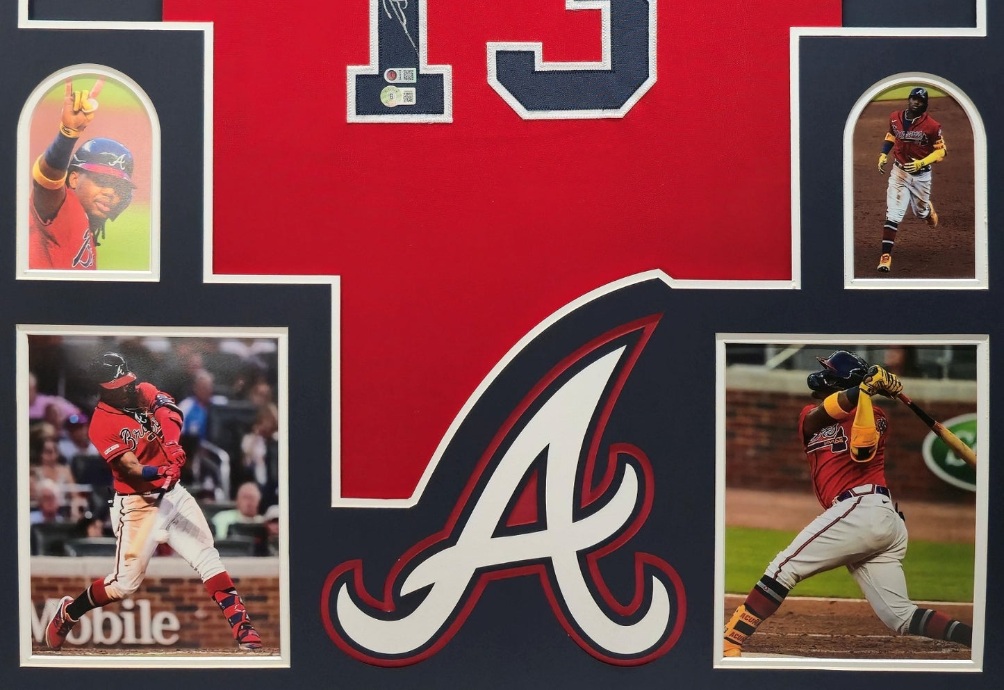 Framed Atlanta Braves Ronald Acuna Jr Signed "El Abusador" Jersey Beckett Holo