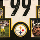 Framed Pittsburgh Steelers Brett Keisel Autographed Signed Jersey Jsa Coa