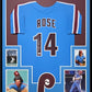 Framed Philadelphia Phillies Pete Rose Autographed Signed Jersey Jsa Coa