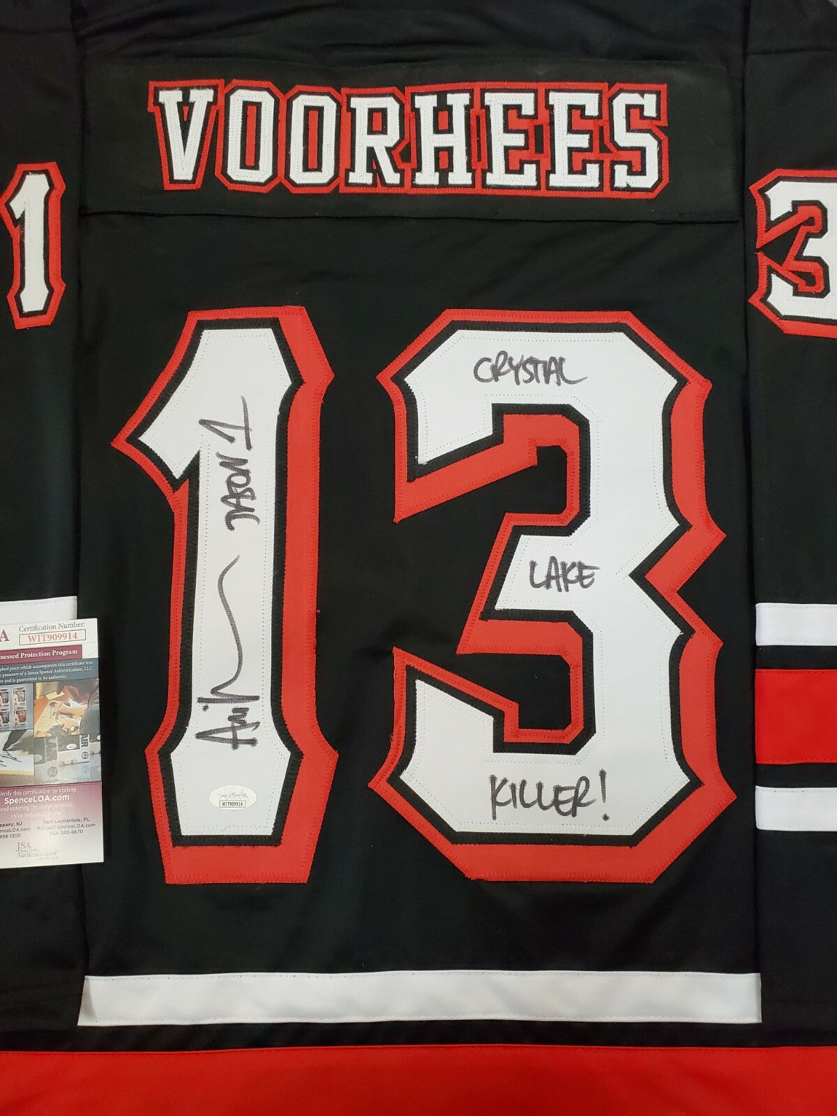 Ari Lehman Signed Inscribed Jason Voorhees Friday The 13Th Jerseyjsa Coa