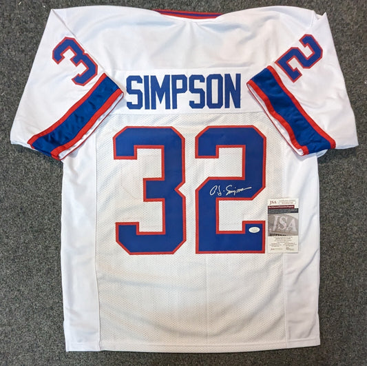 Buffalo Bills Oj Simpson Autographed Signed Jersey Jsa Coa