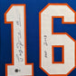 Framed Pat Lafontaine Autographed Inscribed Hof 03 N.Y. Islanders Jersey Beckett