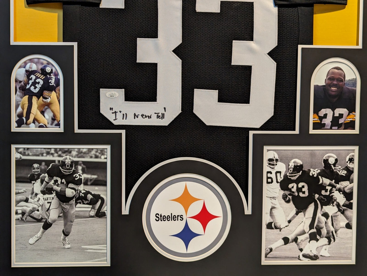 Framed Pittsburgh Steelers John Frenchie Fuqua Autographed Signed Jersey Jsa Coa
