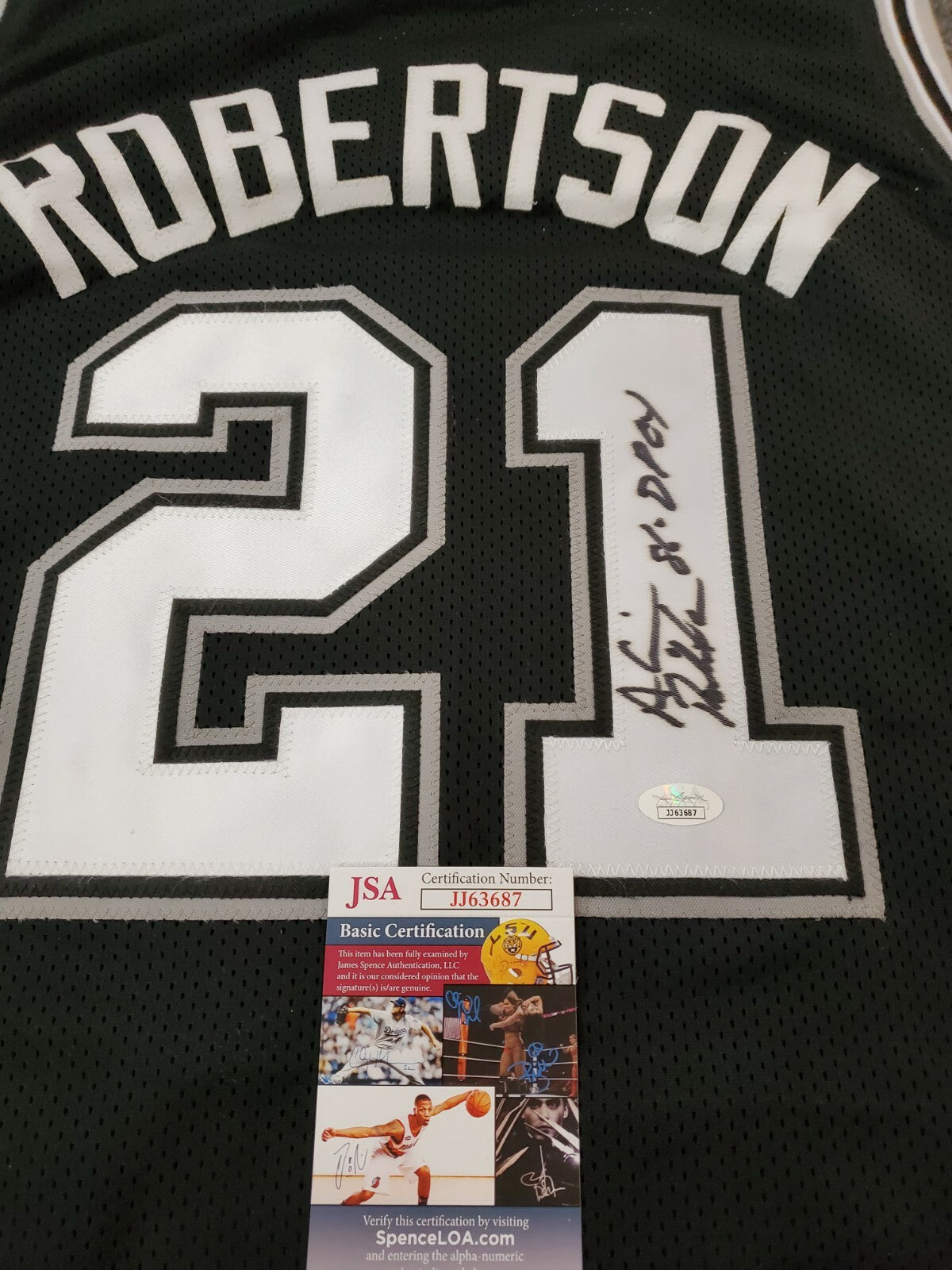 San Antonio Spurs Alvin Robertson Autographed Signed Jersey Jsa Coa