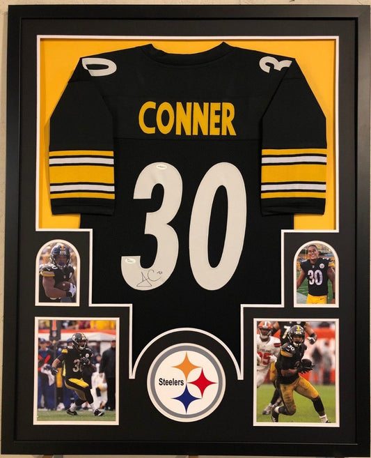 Framed Pittsburgh Steelers James Conner Autographed Signed Jersey Jsa Coa