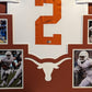 Framed Texas Longhorns Roschon Johnson Autograph Signed Jersey Beckett Holo