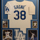 Framed Eric Gagne Autographed Signed La Dodgers Jersey Jsa Coa