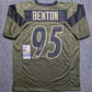 Pittsburgh Steelers Keeanu Benton Autographed Signed Salute Jersey Jsa Coa