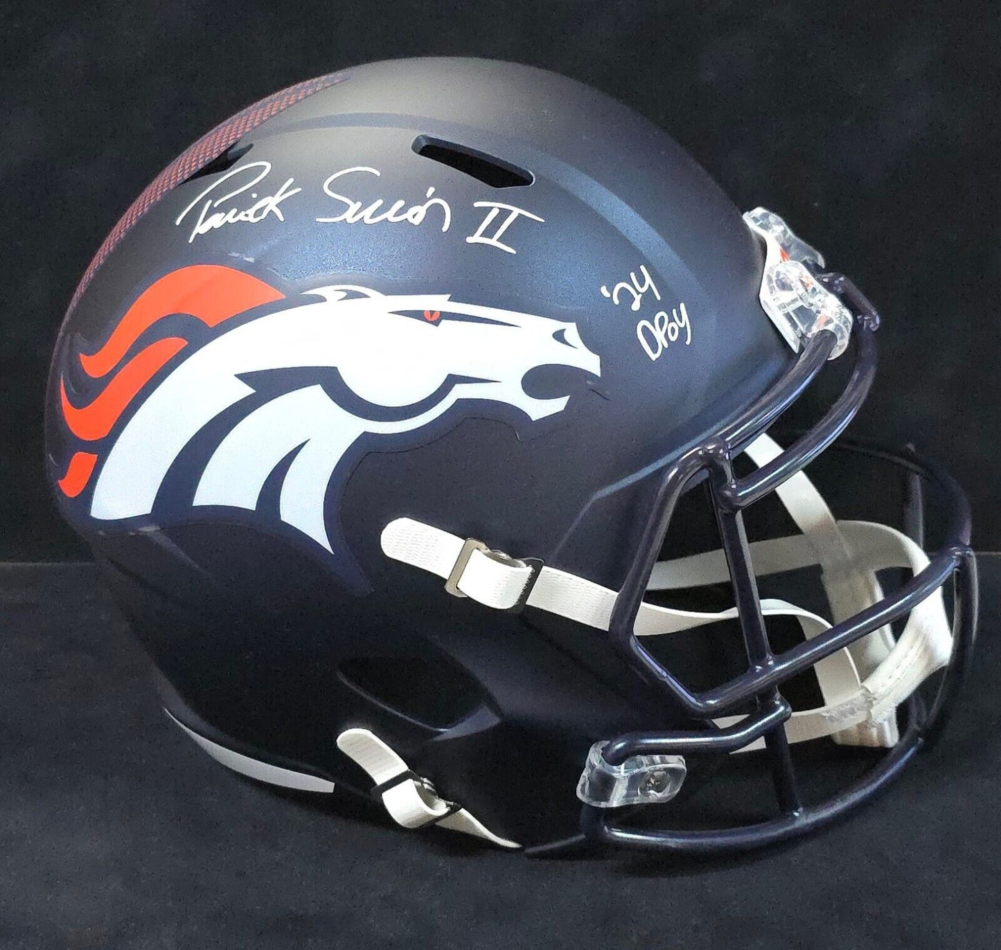 Denver Broncos Pat Surtain Ii Signed Insc Replica Full Size Helmet Beckett