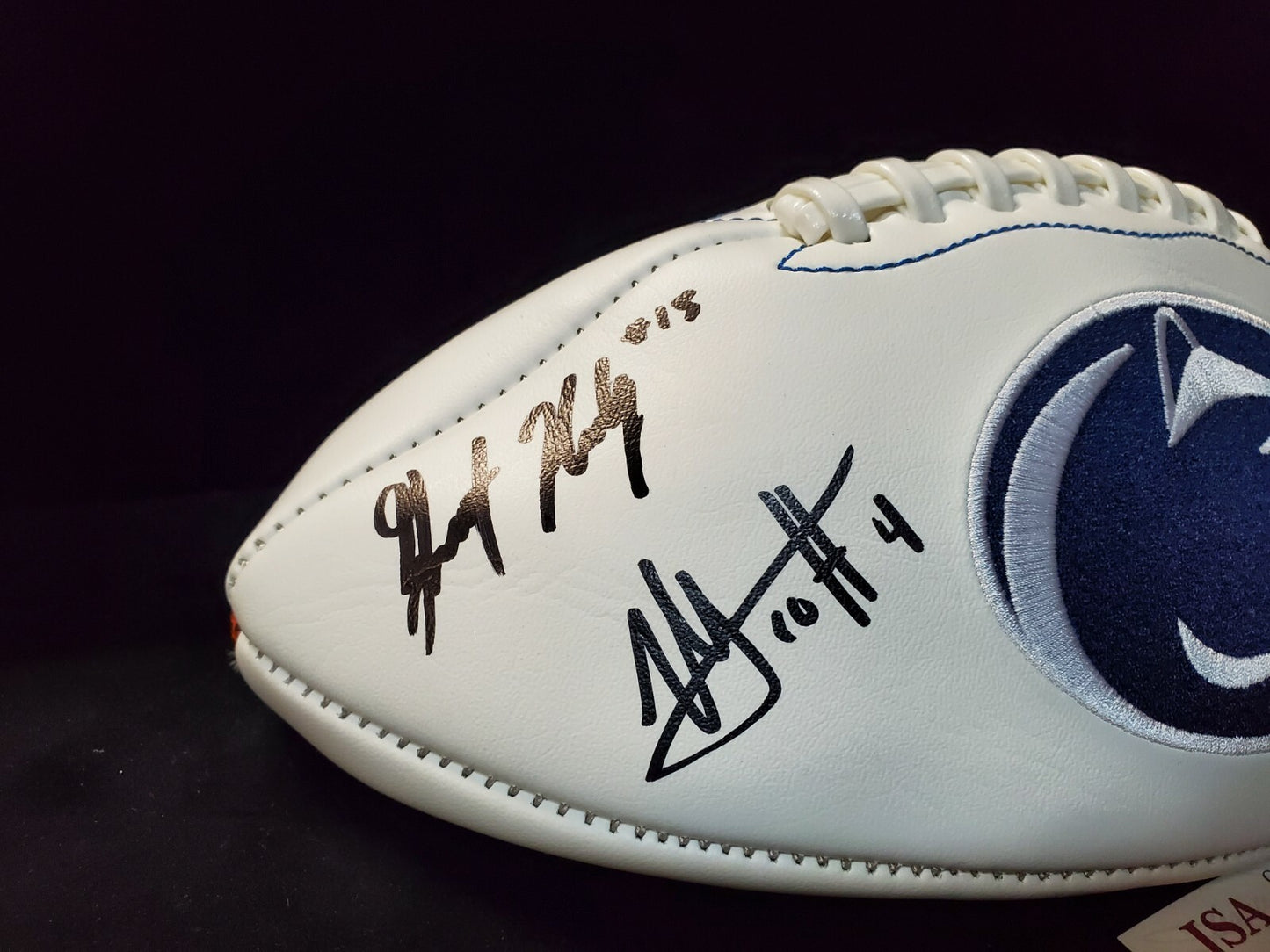 Psu Logo Ball Marcus Allen Grant Haley Daesean Hamilton Nick Scott Signed Jsa