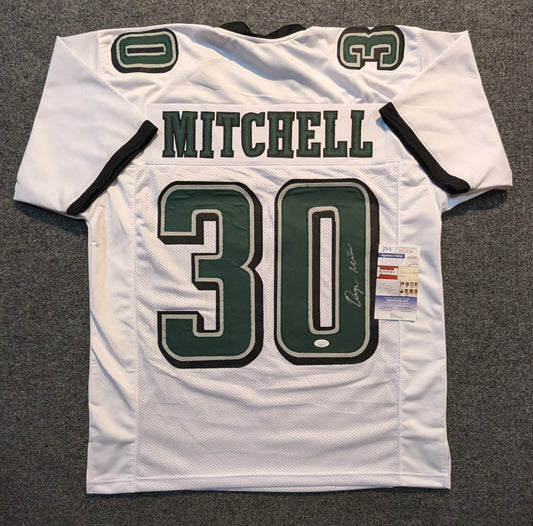Philadelphia Eagles Quinyon Mitchell Autographed Signed Jersey Jsa Coa