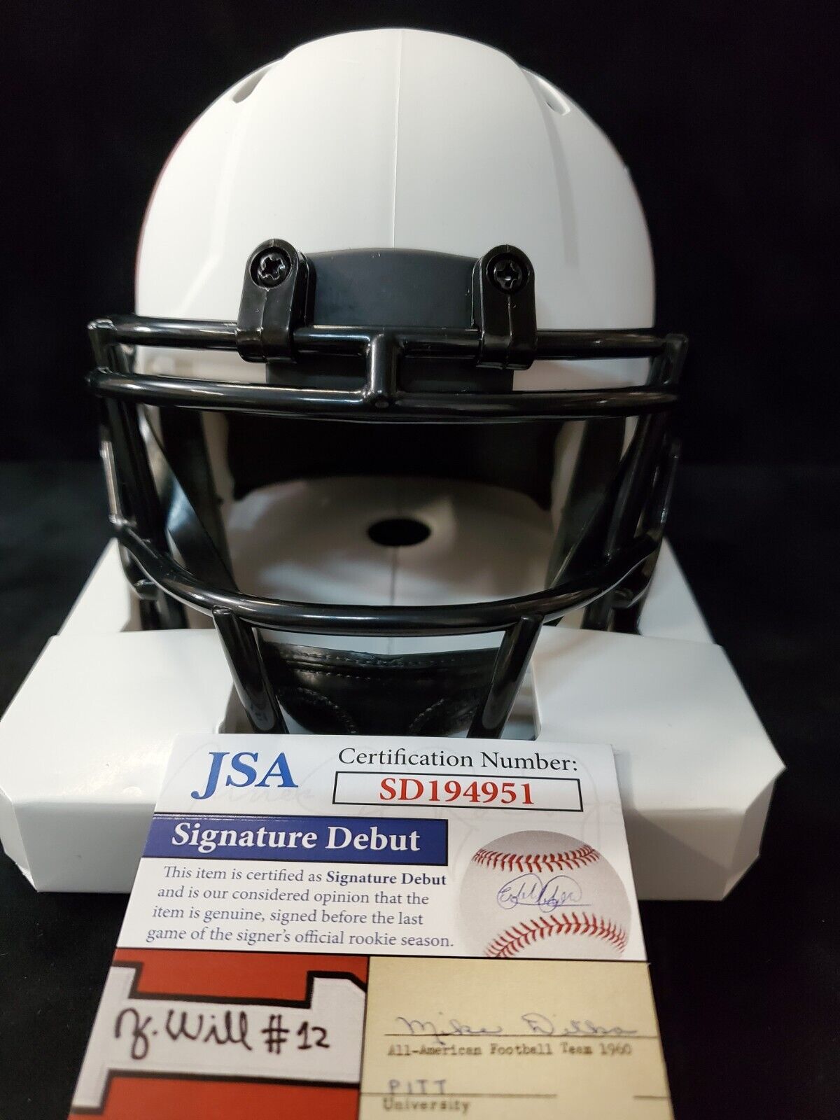 MVP Authentics Washington Commanders Cole Kelley Autographed Signed Lunar Mini Helmet Jsa Coa 81 sports jersey framing , jersey framing