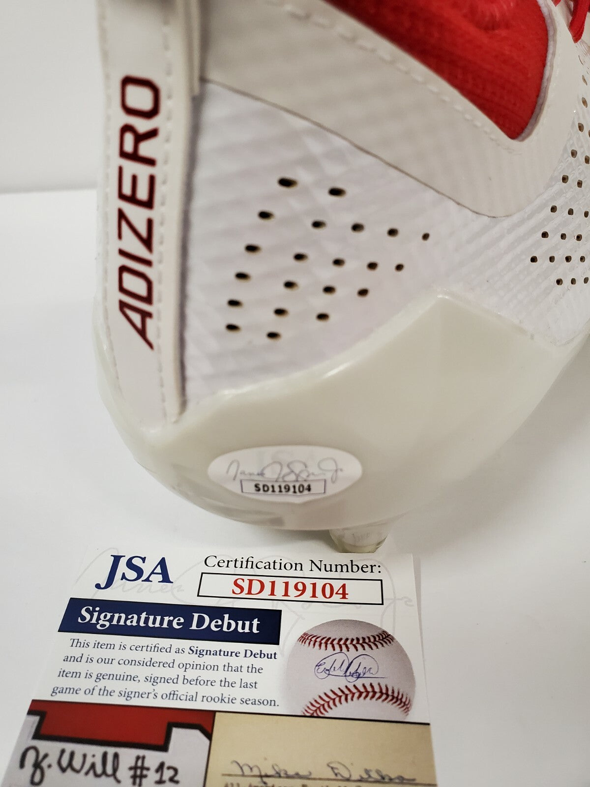 Javian Hawkins Autographed Signed Adidas Cleat Jsa Coa