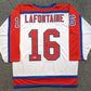 Pat Lafontaine Autographed Signed Inscribed "Hof 2003" Usa Hockey Jersey Beckett