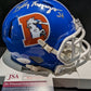 Denver Broncos Billy Thompson Autographed Signed Throwback Mini Helmet Jsa Coa