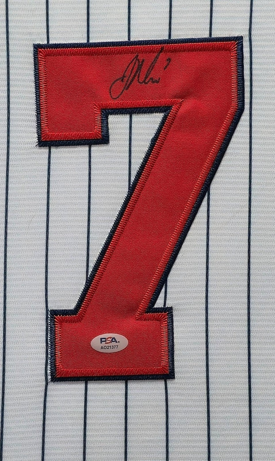 Suede Framed Minnesota Twins Joe Mauer Autographed Signed Jersey Psa Coa