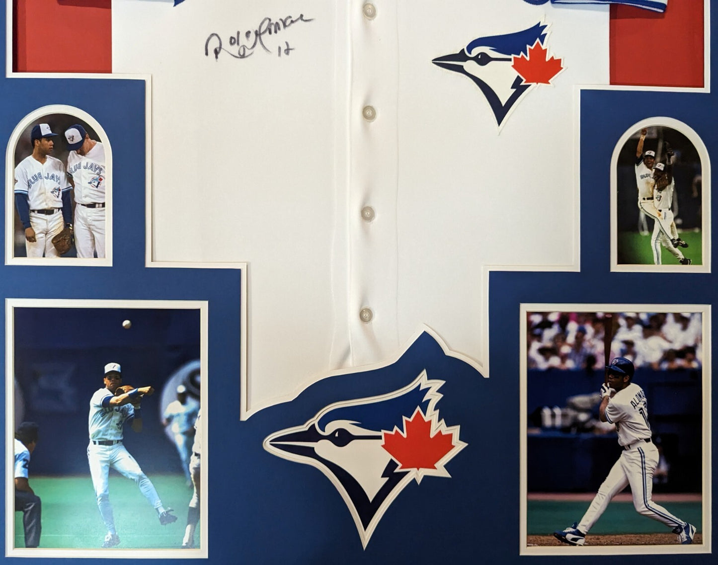 Framed Toronto Blue Jays Roberto Alomar Autographed Signed Jersey Jsa Coa