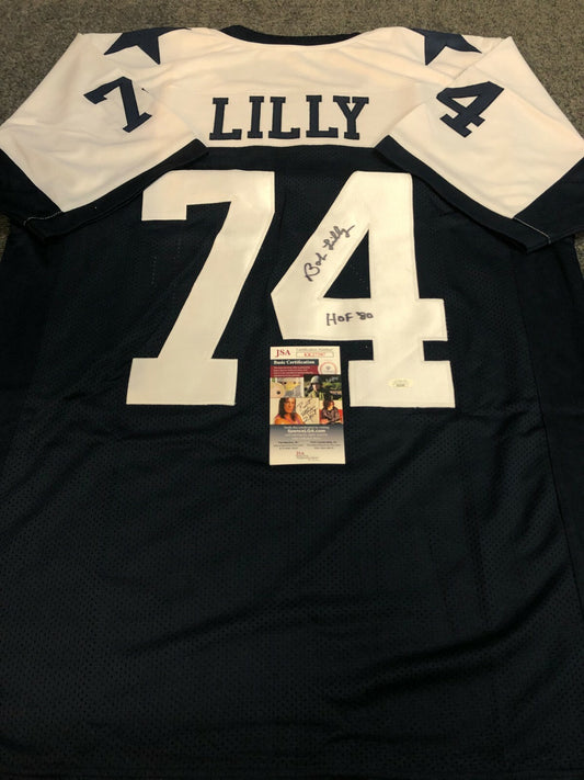 Dallas Cowboys Bob Lilly Autographed Signed Inscribed Jersey Jsa Coa