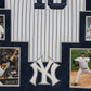Framed Suede Andy Pettitte Autographed Signed New York Yankees Jersey Jsa Letter