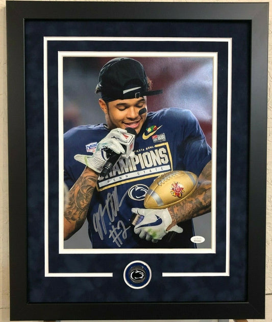 Framed Signed Marcus Allen Penn State 11X14 Photo Jsa Coa