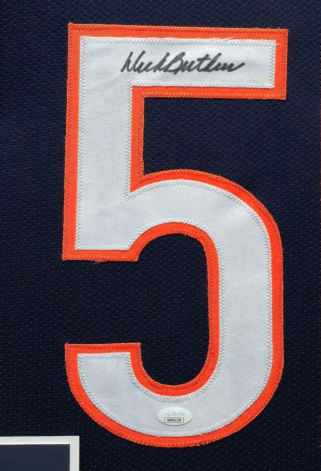 Framed Chicago Bears Dick Butkus Autographed Signed Jersey Jsa Coa